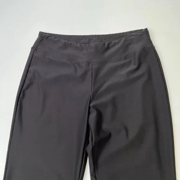 Vintage Nike Pant Women Medium Wide Leg Crop Swoosh 28x23 Gym Retro Y2K Core Ex - Picture 2 of 10